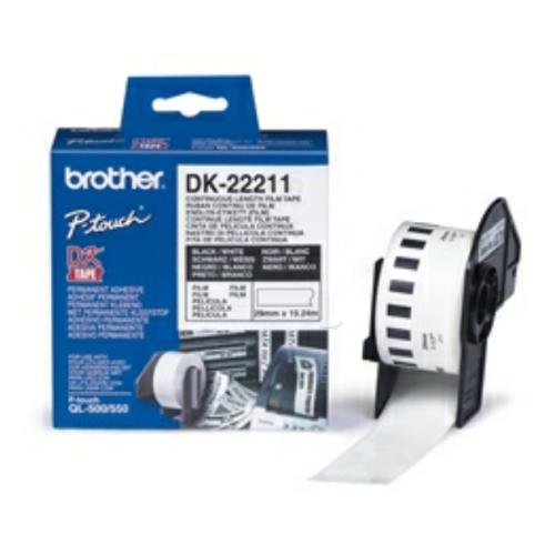 Brother Etiketter vit (DK22211), 29mm