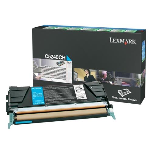 Lexmark Toner cyan (C5240CH / 00C5240CH) (Return, hög kapacitet)