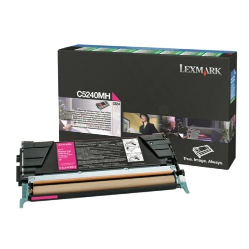 Lexmark Toner magenta (C5240MH / 00C5240MH) (Return, hög kapacitet)