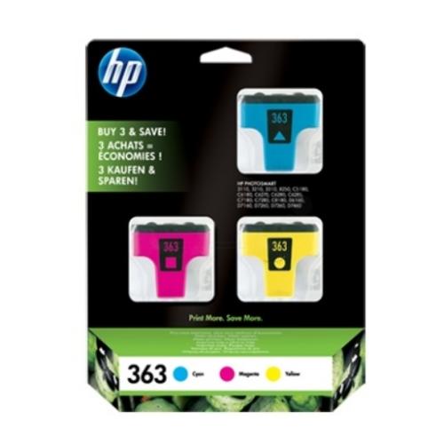 HP Bläckpatron cyan / magenta / gul (CB333EE / 363) (multipack)