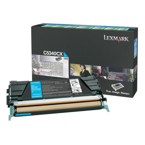 Lexmark Toner cyan (C5340CX / 00C5340CX) (Return, hög kapacitet)