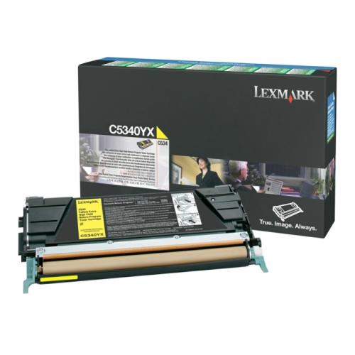 Lexmark Toner gul (C5340YX / 00C5340YX) (Return, hög kapacitet)