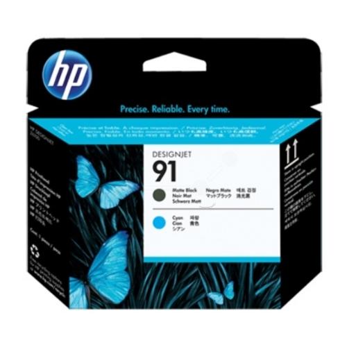 HP Skrivarhuvud svart matt / cyan (C9460A / 91)