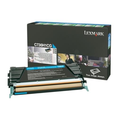 Lexmark Toner cyan (C736H1CG / 0C736H1CG) (Return)