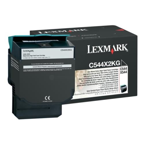 Lexmark Toner svart (C544X2KG / 0C544X2KG) (hög kapacitet)