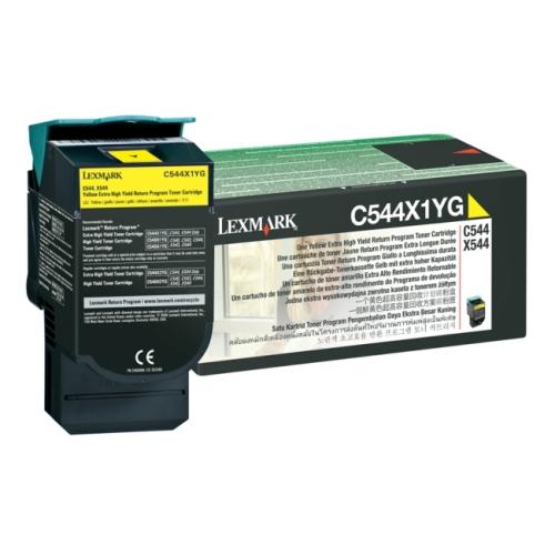 Lexmark Toner gul (C544X1YG / 0C544X1YG) (Return, hög kapacitet)