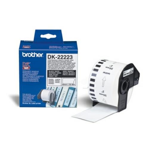 Brother Etiketter vit (DK22223), 50mm
