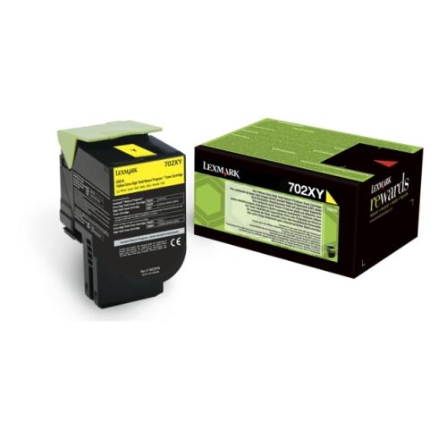 Lexmark Toner gul (70C2XY0 / 702XY) (Return, hög kapacitet)