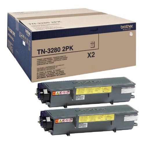 Brother Toner svart (TN32802PK / TN3280TWIN) (Tvåpack)