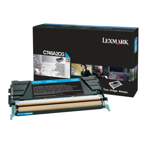 Lexmark Toner cyan (C746A2CG / 0C746A2CG)