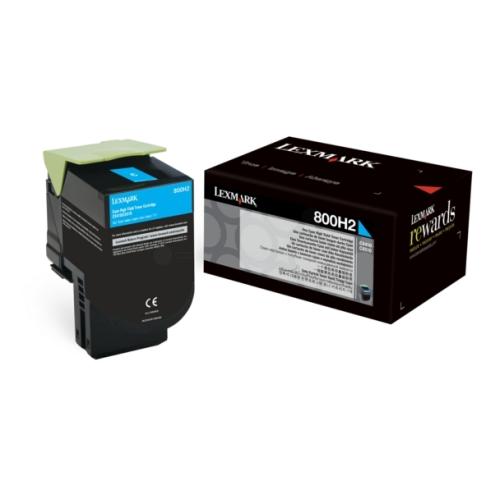 Lexmark Toner cyan (80C0H20 / 800H2)
