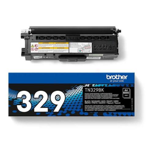 Brother Toner svart (TN329BK) (hög kapacitet)