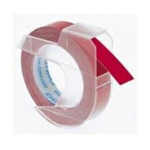 Dymo Präglingsband vit på röd (S0898150), 9mm