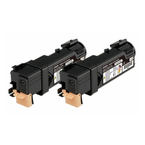 Epson Toner svart (C13S050631 / 0630) (Tvåpack)