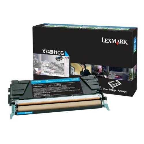 Lexmark Toner cyan (X748H1CG / 0X748H1CG) (Return)