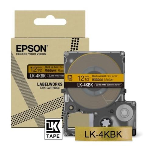 Epson Färgband svart / guld (C53S654001 / LK4KBK)