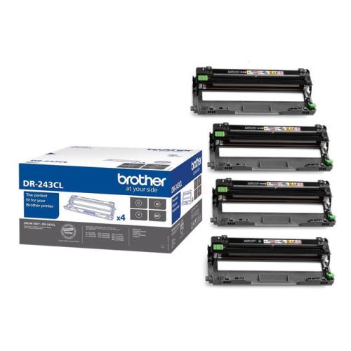 Brother Trumma svart / cyan / magenta / gul (DR243CL) (value pack)