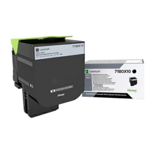 Lexmark Toner svart (71B0X10 / 071B0X10) (hög kapacitet)