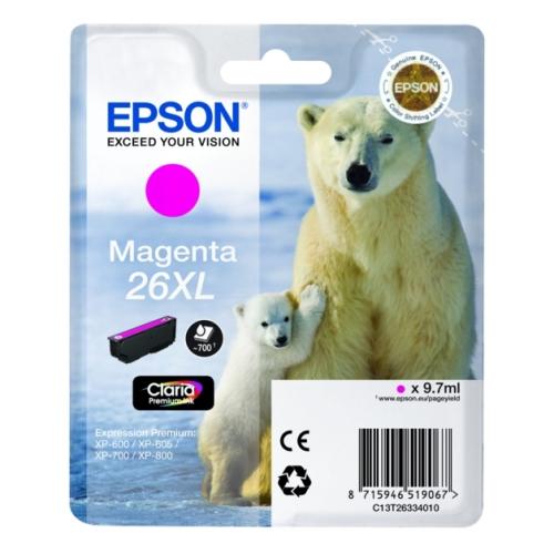 Epson Bläckpatron magenta (C13T26334012 / 26XL) (hög kapacitet)