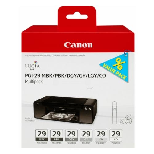 Canon Bläckpatron svart foto / svart matt / grå / optimizer (4868B018 / PGI29) (multipack)