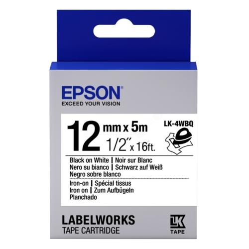 Epson Etiketter svart / vit (C53S654024 / LK4WBQ)