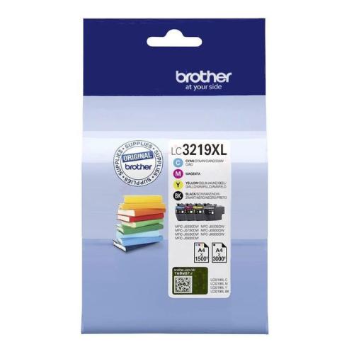 Brother Bläckpatron svart / cyan / magenta / gul (LC3219XLVALDR) (multipack)