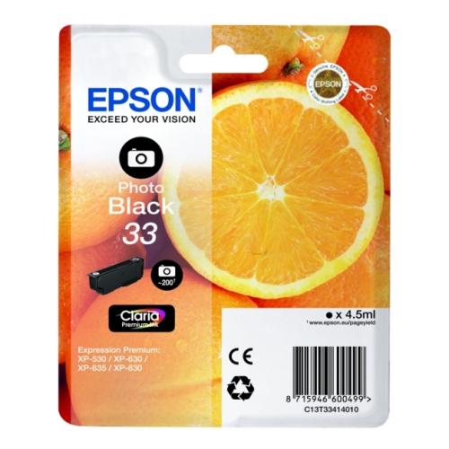 Epson Bläckpatron svart foto (C13T33414012 / 33)