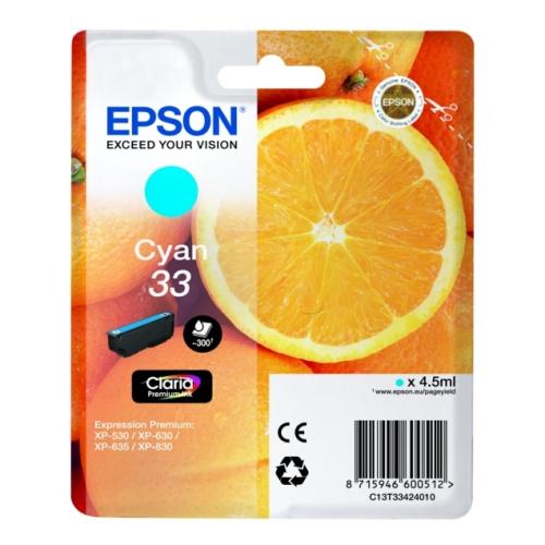 Epson Bläckpatron cyan (C13T33424012 / 33)