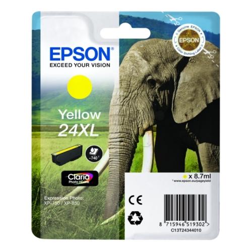 Epson Bläckpatron gul (C13T24344012 / 24XL) (hög kapacitet)