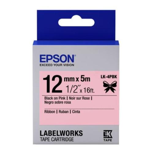 Epson Etiketter black/Rosa (C53S654031 / LK4PBK)