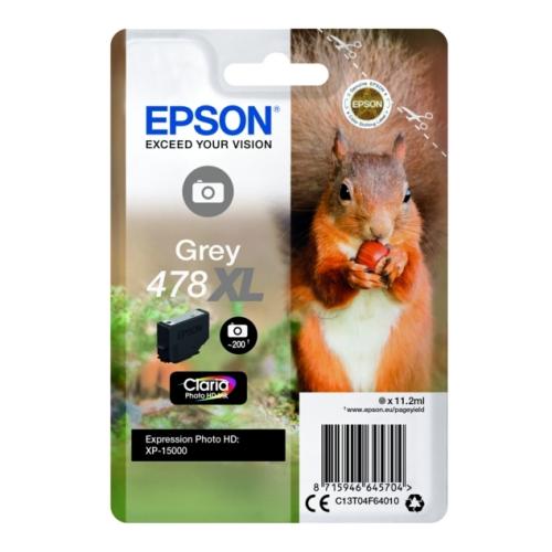 Epson Bläckpatron grå (C13T04F64010 / 478XL) (hög kapacitet)