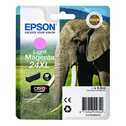 Epson Bläckpatron magenta foto (C13T24364012 / 24XL) (hög kapacitet)
