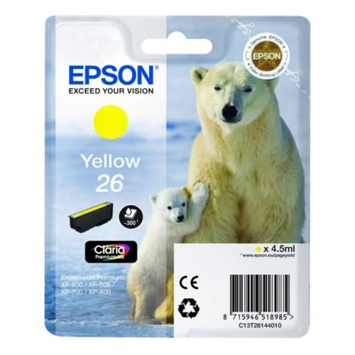 Epson Bläckpatron gul (C13T26144012 / 26)