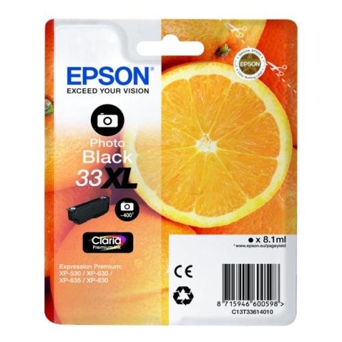 Epson Bläckpatron svart foto (C13T33614012 / 33XL) (hög kapacitet)
