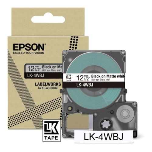 Epson Etiketter svart / vit (C53S672062 / LK4WBJ)