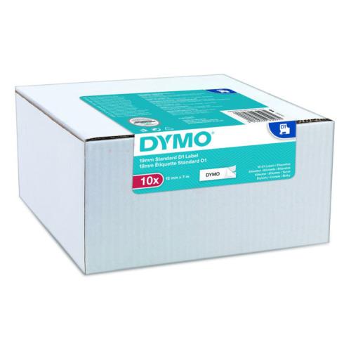Dymo Etiketter svart på vit (2093097), 12mm