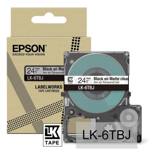 Epson Etiketter svart / genomskinlig (C53S672067 / LK6TBJ)