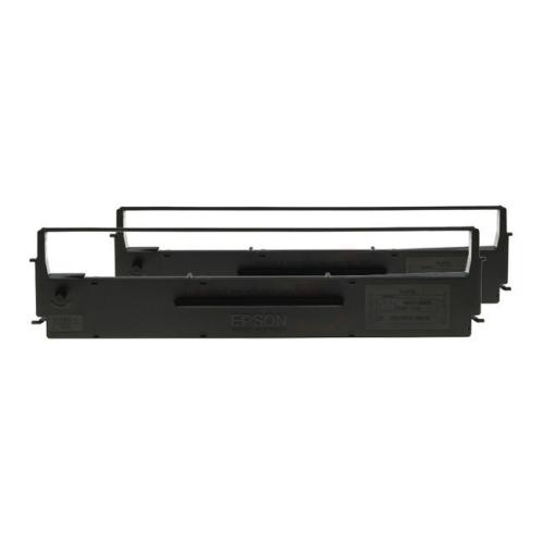 Epson Färgband svart (C13S015646 / 7753) (Tvåpack)