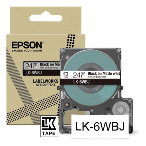Epson Etiketter svart / vit (C53S672064 / LK6WBJ)