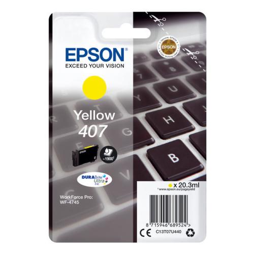 Epson Bläckpatron gul (C13T07U440 / 407)
