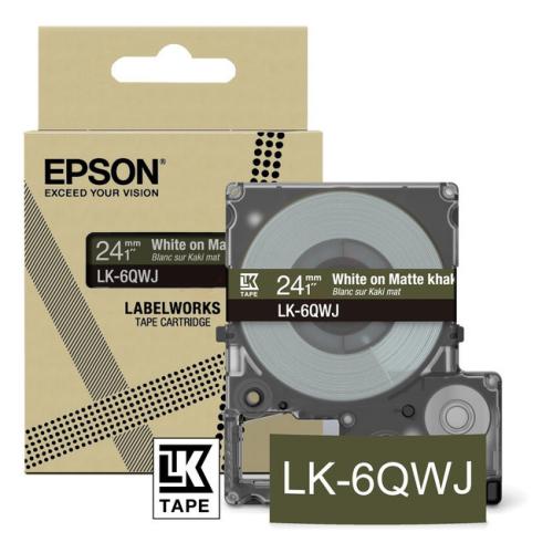 Epson Etiketter brun / vit (C53S672090 / LK6QWJ)