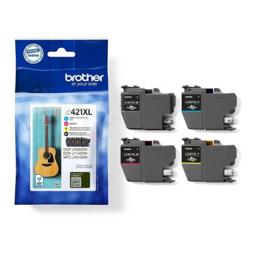 Brother Bläckpatron svart / cyan / magenta / gul (LC421XLVAL) (multipack)