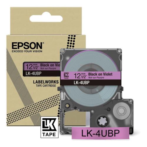 Epson Etiketter black/purple (C53S672101 / LK4UBP)