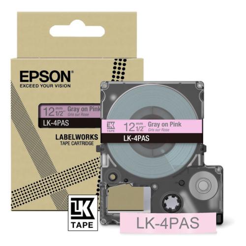 Epson Etiketter gray/Rosa (C53S672103 / LK4PAS)