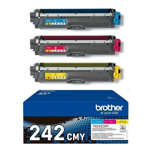 Brother Toner cyan / magenta / gul (TN242CMY) (multipack)