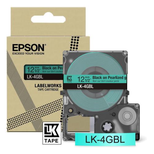 Epson Etiketter svart / grön (C53S672102 / LK4GBL)