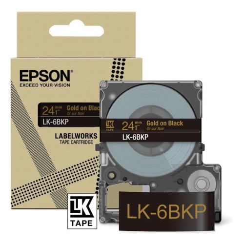 Epson Etiketter svart / guld (C53S672096 / LK6BKP)