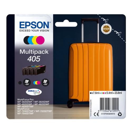 Epson Bläckpatron svart / cyan / magenta / gul (C13T05G64010 / 405) (multipack)