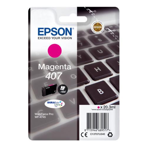 Epson Bläckpatron magenta (C13T07U340 / 407)