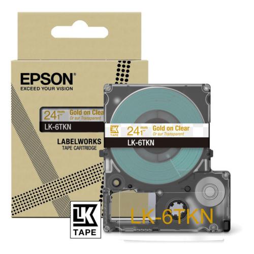 Epson Etiketter genomskinlig/guld (C53S672098 / LK6TKN)